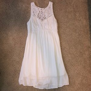 Lacy white dress